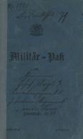 Militär Militärpass 1884 I-II - Sonstige & Ohne Zuordnung