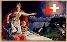 Rotes Kreuz Soldat Krankenbschwester Künstlerkarte I-II - Red Cross