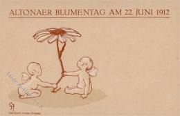 MARGARITENTAGE - BLUMENTAG ALTONA 1912, Sign. Künstlerkarte I - Altri & Non Classificati