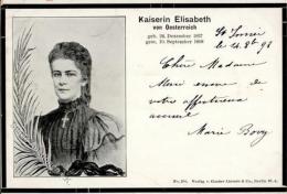 Kaiserin Elisabeth / Sissi Künstlerkarte I-II (Bug, Ecke Abgestossen) - Other & Unclassified