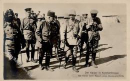 Adel Kaiser Wilhelm II Konstantinopel Türkei Besuch Eines Dardanellenforts Foto AK I-II - Otros & Sin Clasificación