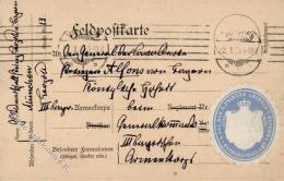Adel Baden Feldpost Von Prinz Leopold Von Bayern An Prinz Alfons Von Bayern 1915 I-II - Andere & Zonder Classificatie