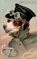 Hund Personifiziert Prägedruck 1908 I-II Chien - Perros