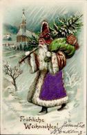 Weihnachtsmann Prägedruck 1907 I-II Pere Noel - Altri & Non Classificati