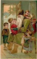 Weihnachtsmann Kinder Spielzeug Puppe  Prägedruck 1904 I-II Pere Noel Jouet - Altri & Non Classificati