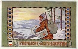 WEIHNACHTSMANN - Weihnachtskarte , Sign. E.Kutzer I - Sonstige & Ohne Zuordnung