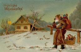 WEIHNACHTSMANN - Goldprägekarte (199) I-II - Altri & Non Classificati