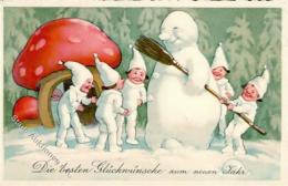 Schneemann Pilze Zwerge I-II Lutin - Autres & Non Classés