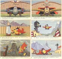 Walt Disney Flugzeug 6'er Serie Künstler-Karten I-II Aviation - Otros & Sin Clasificación