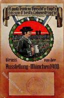 Oktoberfest München 1908, Farbig (Oilette), K2 Gruß Vom Oktoberfest, 5 Pf Grün (2), K2 MÜNCHEN 4 OC - Otros & Sin Clasificación