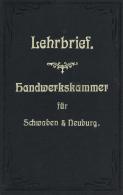 Beruf Weichkäserei Lehrbrief Handwerkskammer Schwaben & Neuburg 1918 I-II - Altri & Non Classificati