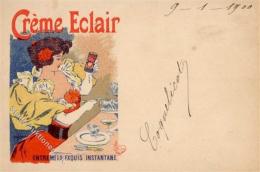 Lebensmittel Creme Eclair Künstlerkarte 1900 I-II (Marke Teilweise Entfernt) - Werbepostkarten