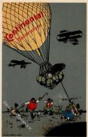 Continental Ballon Flugzeug  Werbe AK I-II Aviation - Reclame