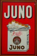 Werbung Tabak Josetti Juno Pappaufhänger Ca. 54 X 36 Cm II (Gebrauchsspuren) Publicite - Werbepostkarten