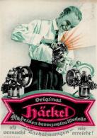 Werbung Auto Häckel Scheinwerfer Sign. Dietrich, K. Werbe AK I-II Publicite - Werbepostkarten