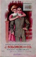 USA - Werbekarte KLEIDER J.SOLOMON - CHICAGO, 1910 I-II - Publicidad