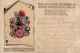 UHREN - Gruss Vom 6. DEUTSCHEN-UHRMACHER-BUNDESTAG BERLIN 1913 I-II Montagnes - Pubblicitari