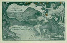 SALZUFLEN - 50 Jahre HOFFMANNS STÄRKEFABRIKEN 1900 - Sign. Hans Lodschen I - Werbepostkarten