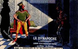 PARIS - LA DYNAPOCHE Elektrische Lampe Sign. Künstlerkarte Mit Schachbrett-Boden I - Werbepostkarten