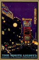 NEW YORK - The White Lights BROADWAY 1924 I - Werbepostkarten