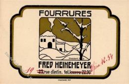 FRANKREICH - Werbekarte FOURRURES - Fred Heinemeyer Künstlerkarte Sign. Thayaht 1921 I - Werbepostkarten