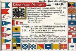 BERLIN - FAHNENFABRIK A. Minuth - Internationale Signalflaggen I-II - Reclame