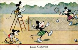 Micky Maus Tennis Konkurrenz Künstler-Karte Sign. Wills, John I-II - Otros & Sin Clasificación