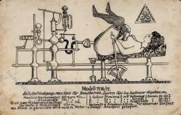 EROTIK - SELBSTBEDIENUNGS-MASCHINE Für HANDBETRIEB, (20er-Jahre), Ecken Bestoßen, Kl. Knick, III Sehr Selten! - Pin-Ups