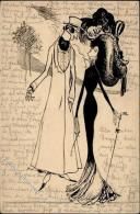 Handgemalt Poesie / Liebe  Künstlerkarte 1903 I-II Peint à La Main - Sonstige & Ohne Zuordnung