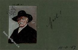 Handgemalt Bismarck Künstlerkarte 1907 I-II (fleckig) Peint à La Main - Autres & Non Classés