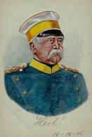 Handgemalt Bismarck Künstlerkarte 1905 I-II Peint à La Main - Sonstige & Ohne Zuordnung