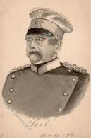 Handgemalt Bismarck Künstlerkarte 1905 I-II Peint à La Main - Sonstige & Ohne Zuordnung