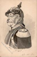 Handgemalt Bismarck Künstlerkarte 1905 I-II Peint à La Main - Autres & Non Classés
