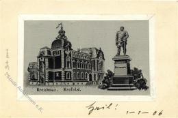 Seide Gewebt Krefeld (4150) Bismarck 1906 Künstler-Karte I-II Soie - Altri & Non Classificati