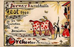 Künstler Sign. Morgenthaler, Ernst Berner Kunsthalle Fest Künstlerkarte I-II - Sonstige & Ohne Zuordnung
