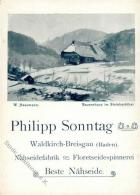 Hasemann Bauernhaus Im Steinbachtal Werbung Nähseide Philipp Sonntag Künstlerkarte I-II (keine Ak-Einteilung) - Sonstige & Ohne Zuordnung