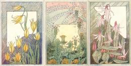 Hantz, Helene 3'er Set Jugendstil Künstler-Karten I-II Art Nouveau - Autres & Non Classés