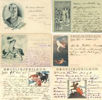 Böcklin, Arnold Lot Mit 6 Künstler-Karten Und 1 Umschlag I-II - Sonstige & Ohne Zuordnung