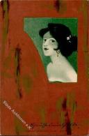 Jugendstil Frau  Künstlerkarte I-II Art Nouveau - Autres & Non Classés