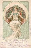 Mucha, Alfons Jugendstil Künstler-Karte 1901 I-II Art Nouveau - Sonstige & Ohne Zuordnung