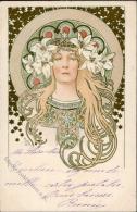 Mucha, Alfons Jugendstil Künstler-Karte 1901 I-II Art Nouveau - Sonstige & Ohne Zuordnung