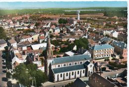 Delcampe - Lamotte-Beuvron Belle Vue Aérienne De La Ville L'Eglise - Lamotte Beuvron