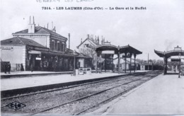 21 - Venarey Les Laumes : La Gare Et Le Buffet . - Venarey Les Laumes
