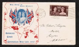 GREAT BRITAIN   SCOTT # 234 ON CORONATION FIRST DAY COVER (13/MAY/1937) - ....-1951 Pre-Elizabeth II