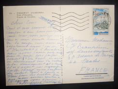 Andorre Français , Carte D Andorre La Vielle 1968 Pour Nantes , Soldeu - Lettres & Documents