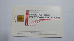 Monaco-direction Des Telecommunications-(50units)-12/1993-usedcard+1card Prepiad Free - Monaco