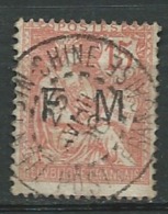 Timbre De Franchise Militaire France Yvert N° 2 , Oblitéré Tient Tsin 25/04/1908 -  Ad30310 - Usati