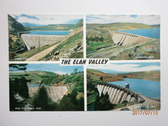 Postcard Elan Valley Wales Multiview Birmingham Water Supply Reservoirs My Ref  B11500 - Zu Identifizieren