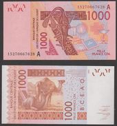 Billet Afrique Occidentale Cote D'Ivoire 1000 Francs Xof Cfa Neuf Jamais Circulés, - Costa De Marfil