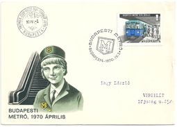 5624 Hungary FDC Transport Metro Underground - Andere (Aarde)